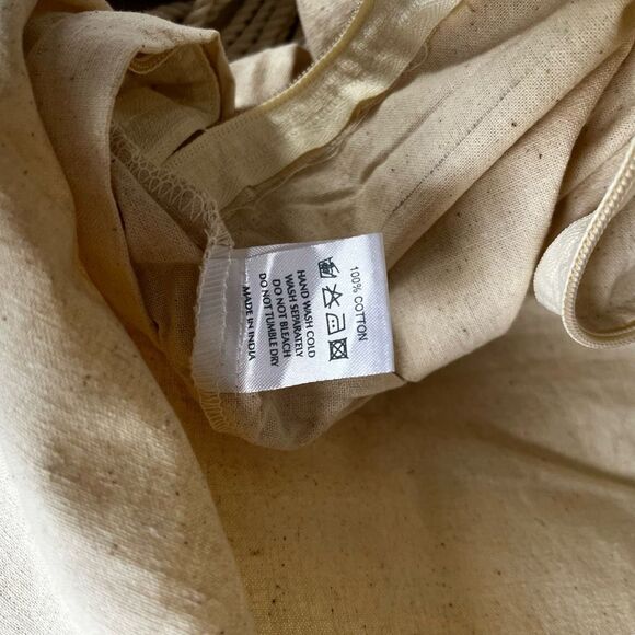 Boho Macrame Pillow Covers Set of 4 100% Cotton Fringe Throw Pillowcases Cream‎ - Picture 7 of 9